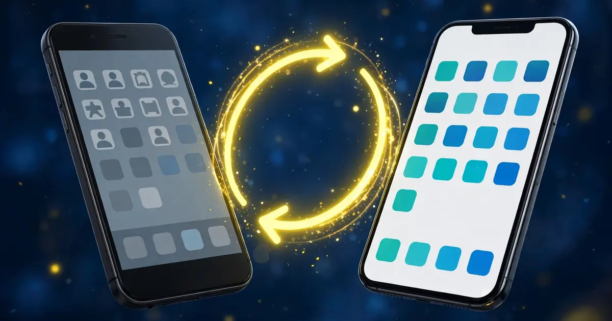 Smartphone syncing between old and new app versions