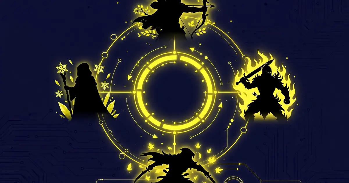 Gaming update calendar with a glowing seasonal timeline