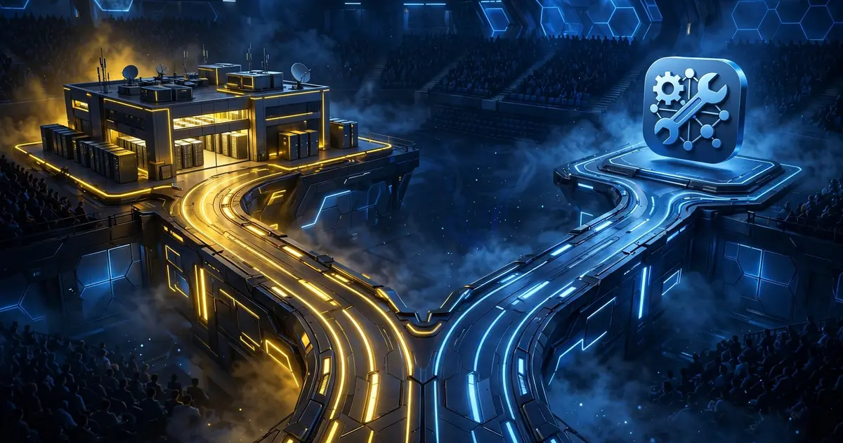 Two diverging paths representing an official server and a community tool